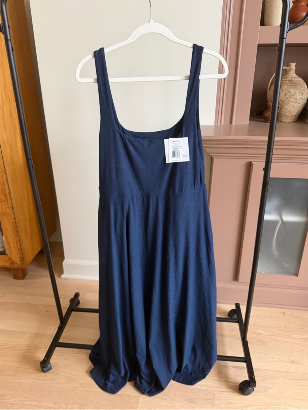 Beyond Yoga Featherweight At The Ready Square Neck Midi Dress